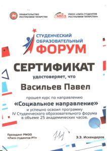 Сертификат СОФ 2017 Васильев П 2 смена